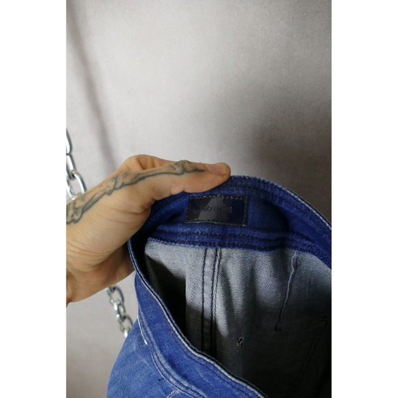 Mother RARE The Double Zip Pocket Flare Leg Jeans Womens‎ Size 28 Blue Denim - Picture 4 of 14